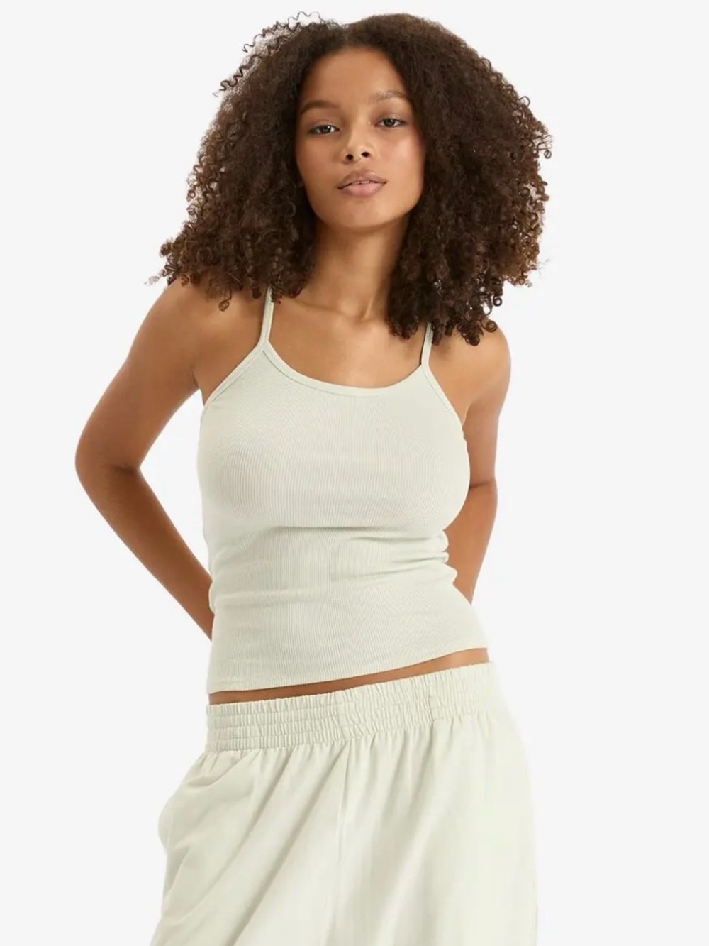 SKIMS Cotton Rib Scoop Neck Tank- Cream
